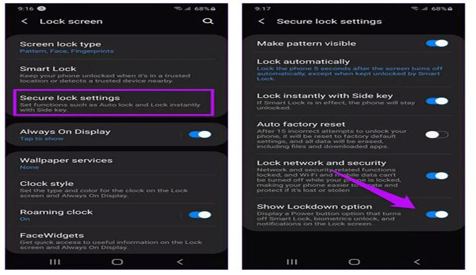باز کردن گوشی با smart lock