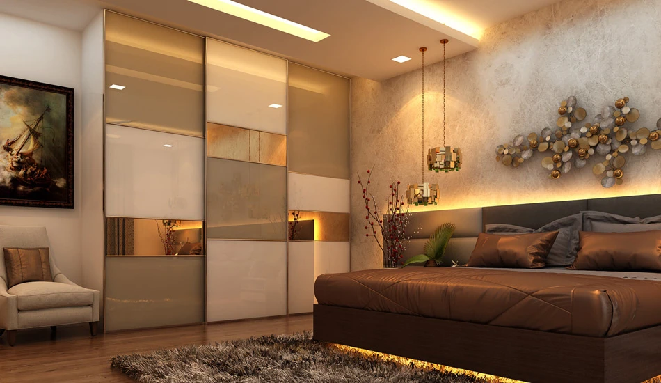 اجرای تکنیک نور مخفی در اتاق خواب