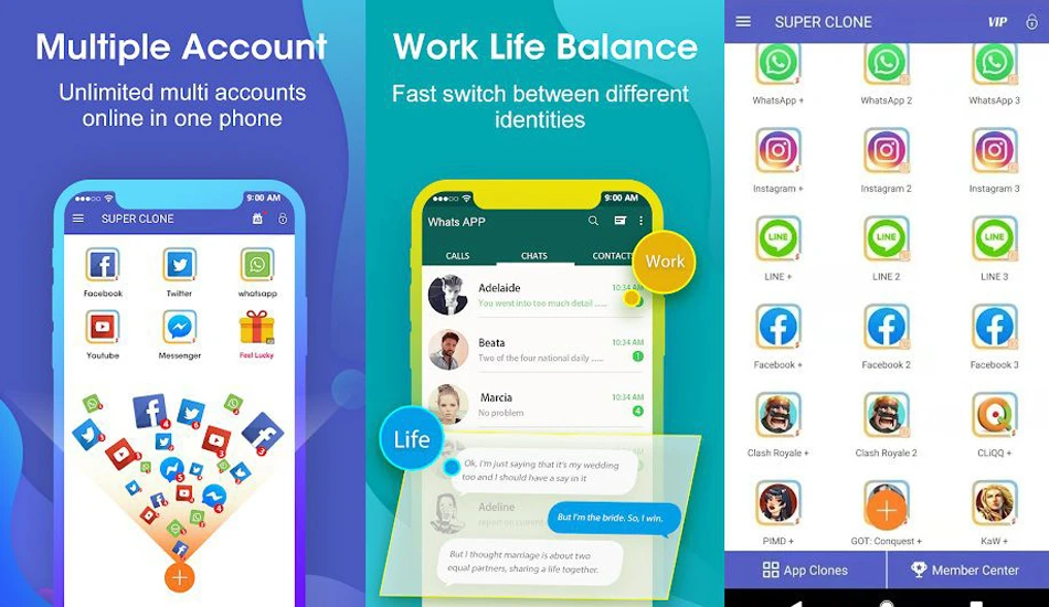 کلون کردن برنامه در یک گوشی اندروید