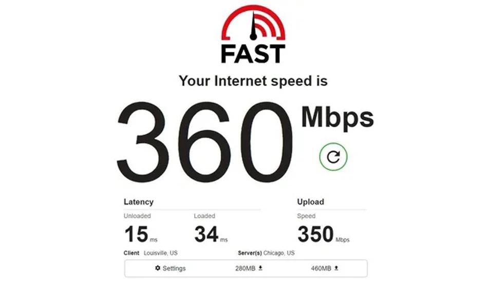 تست سرعت اینترنت
