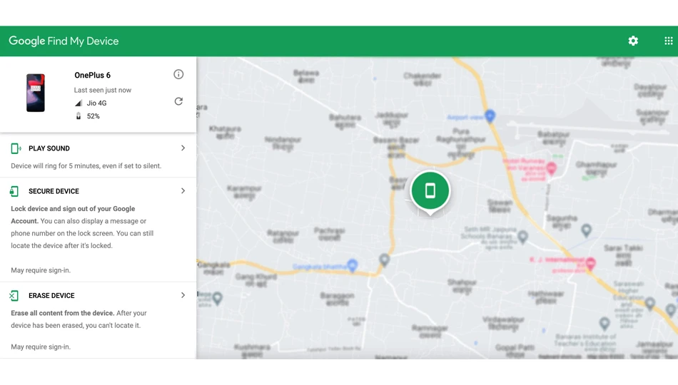ویژگی های Find My Device 