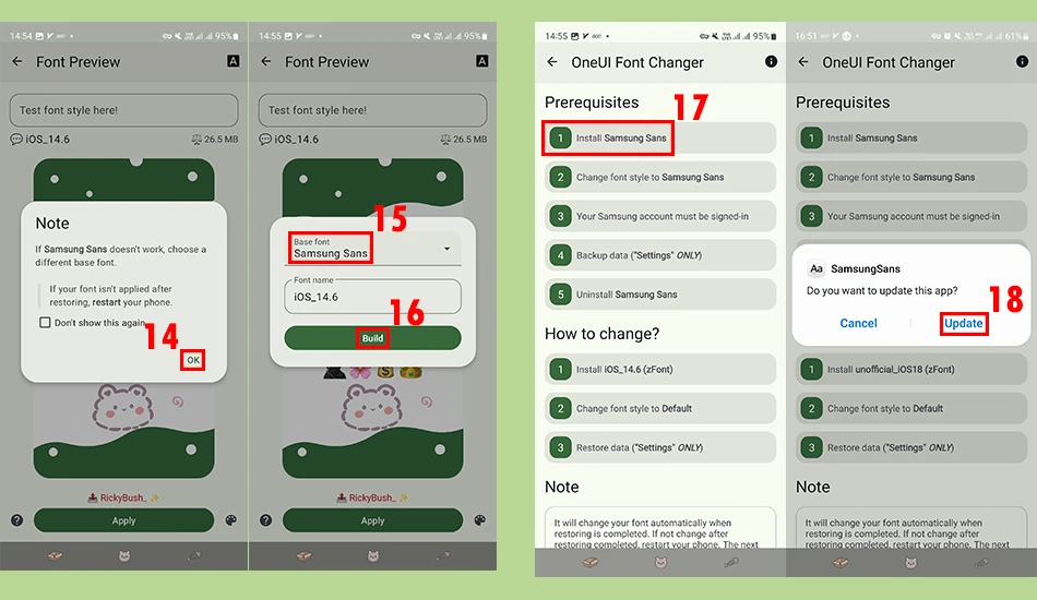 تبدیل ایموجی سامسونگ به ایفون با zfont