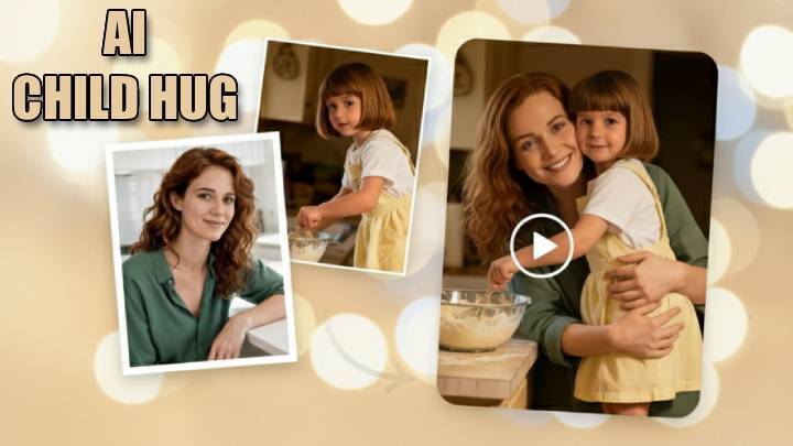 ساخت عکس در آغوش گرفتن کودکی با هوش مصنوعی؛ سفر به گذشته در چند لحظه