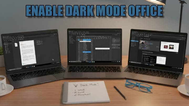 آموزش فعال کردن دارک مود در ورد، اکسل و پاورپوینت image