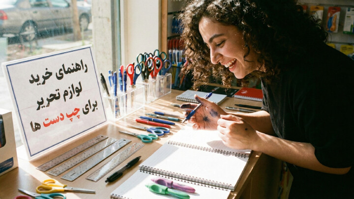 چک لیست کامل و راهنمای خرید لوازم تحریر برای چپ ‌دست ‌ها image