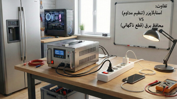 تفاوت استابلایزر و محافظ برق چیست؟ کدام یک برای شما مناسب تر است؟ image