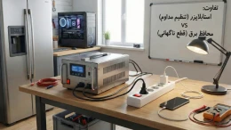 image تفاوت استابلایزر و محافظ برق چیست؟ کدام یک برای شما مناسب تر است؟ image