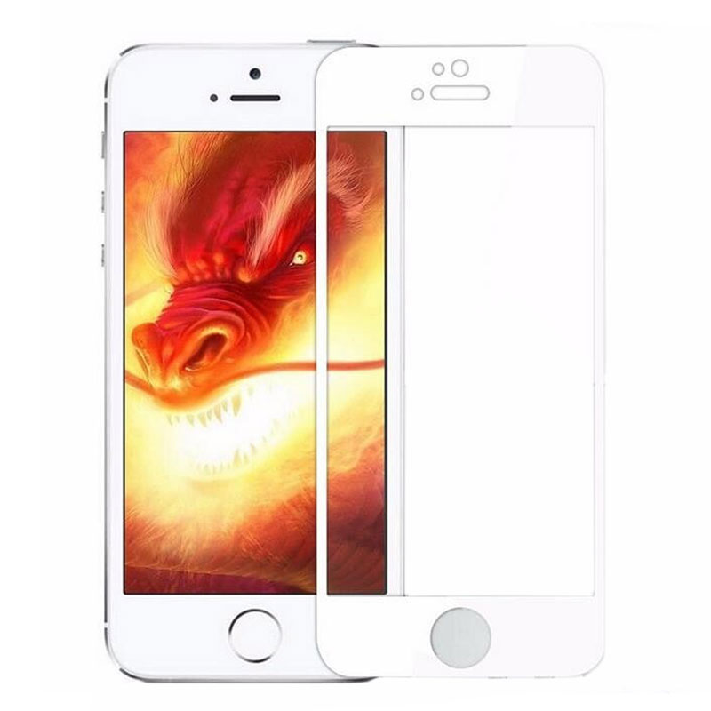 گلس تمام چسب iPhone 5 سفید
