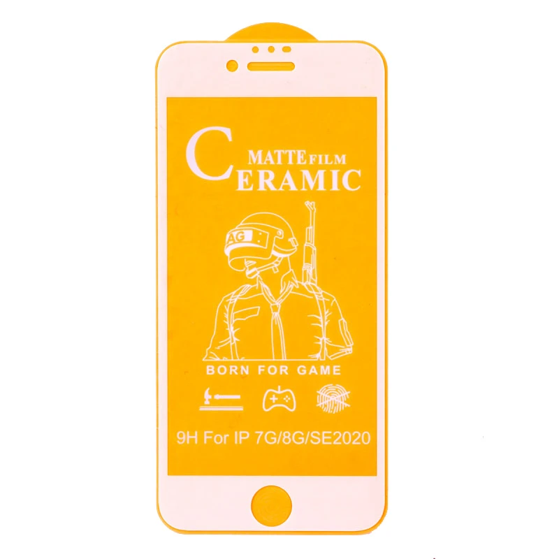 گلس سرامیکی مات iPhone 7/8/SE 2020 سفید