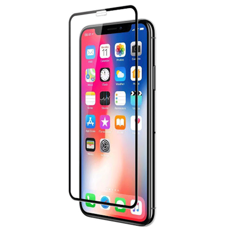 گلس تمام چسب ۱۰D آیفون iPhone X/ iPhone 11 Pro