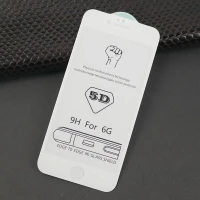 گلس ۵D آیفون iPhone 6/6s سفید