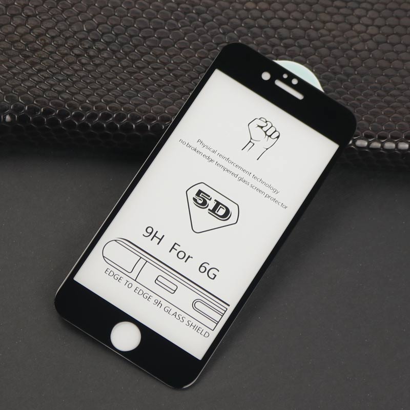 گلس ۵D آیفون iPhone 6/6s مشکی
