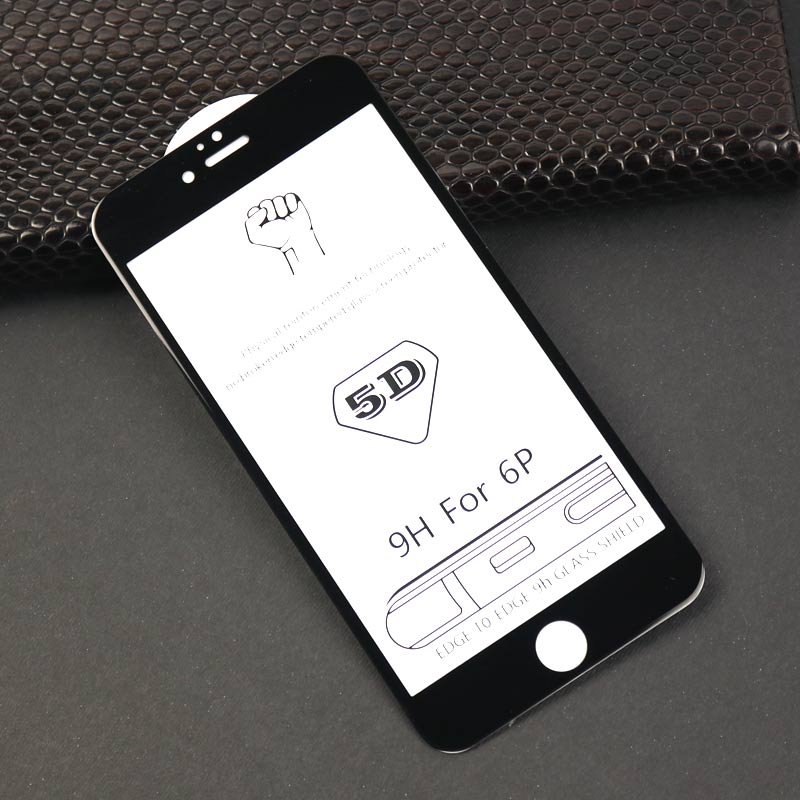 گلس ۵D آیفون iPhone 6 Plus / 6s Plus مشکی