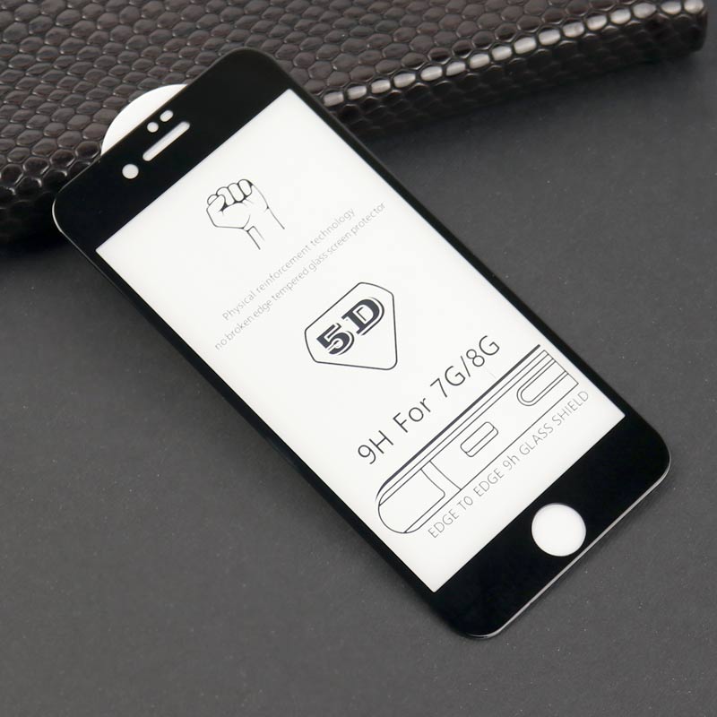 گلس ۵D آیفون iPhone 7/8 مشکی