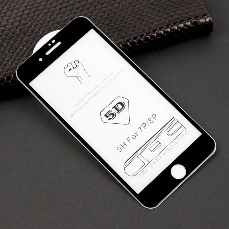 گلس ۵D آیفون iPhone 7 Plus / 8 Plus مشکی