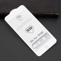 گلس ۵D آیفون iPhone 7 Plus / 8 Plus سفید