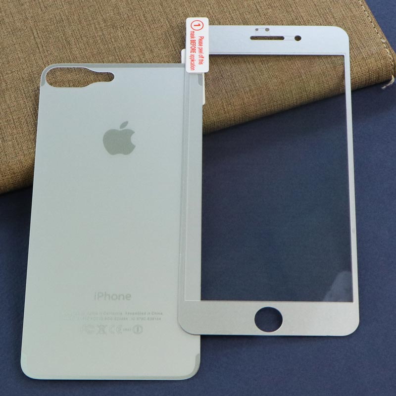 گلس مات پشت و جلو Apple iPhone 7 Plus نقره ای