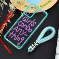 قاب طرحدار Girls Can Do محافظ لنزدار + بند آویز لنیارد Samsung Galaxy A13 4G