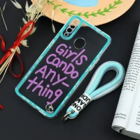 قاب طرحدار Girls Can Do محافظ لنزدار + بند آویز لنیارد Samsung Galaxy A20s