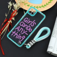 قاب طرحدار Girls Can Do محافظ لنزدار + بند آویز لنیارد Samsung Galaxy A22 5G