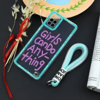 قاب طرحدار Girls Can Do محافظ لنزدار + بند آویز لنیارد Samsung Galaxy A51