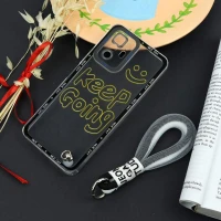 قاب طرحدار Keep Going محافظ لنزدار + بند آویز لنیارد Xiaomi Poco X3 GT