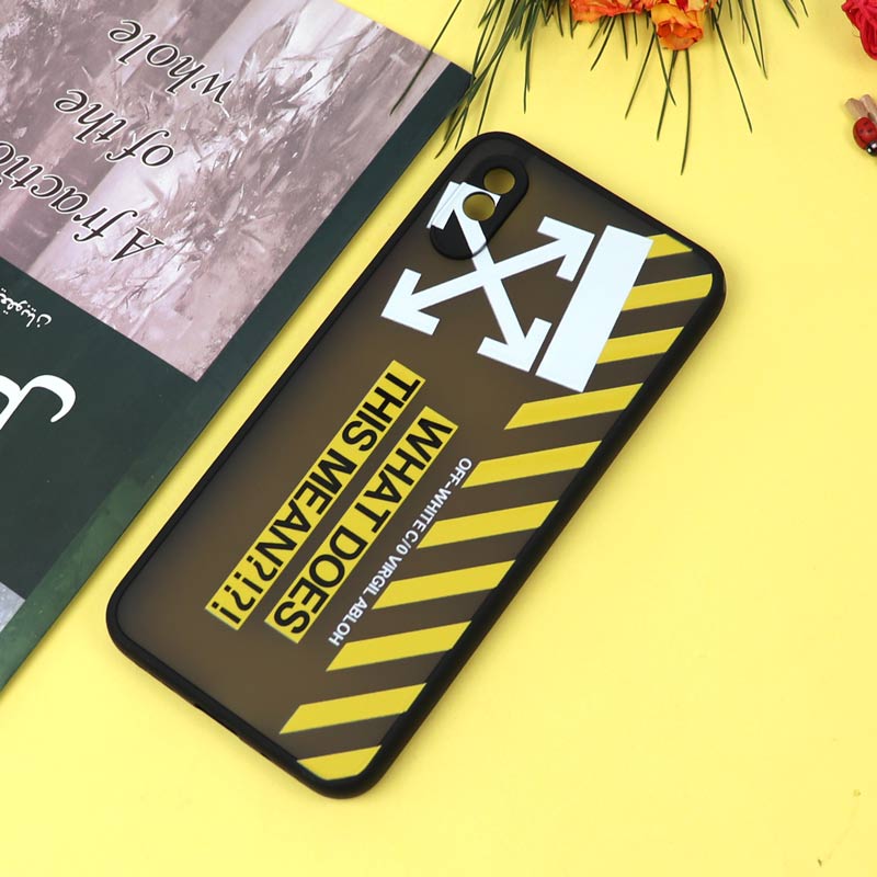 قاب PC مات محافظ لنزدار طرحدار Off White شیائومی Redmi 9A