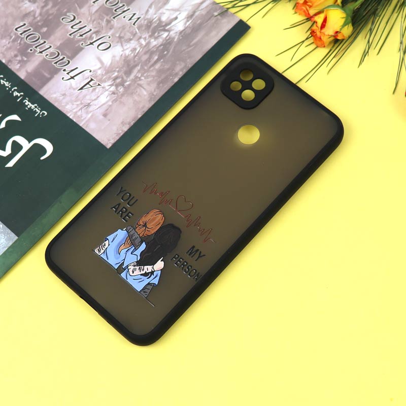 قاب PC مات محافظ لنزدار طرحدار Friends شیائومی Redmi 9C