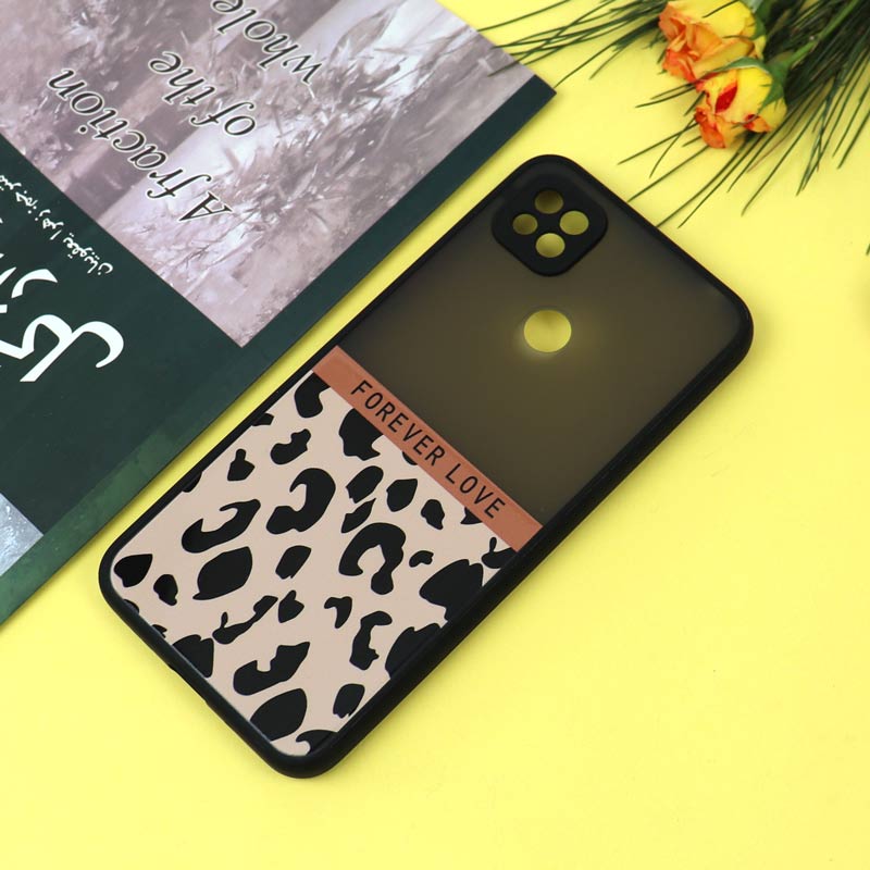 قاب PC مات محافظ لنزدار طرحدار پلنگی شیائومی Redmi 9C