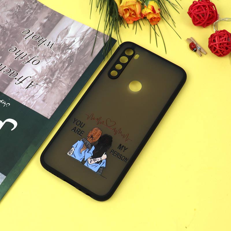 قاب PC مات محافظ لنزدار طرحدار Friends شیائومی Redmi Note 8