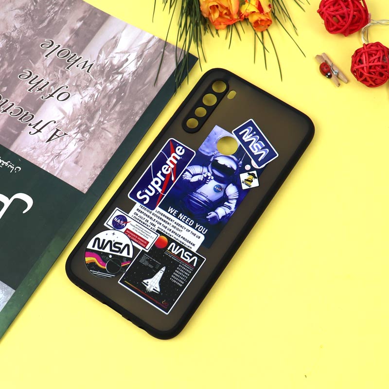 قاب PC مات محافظ لنزدار طرحدار NASA شیائومی Redmi Note 8