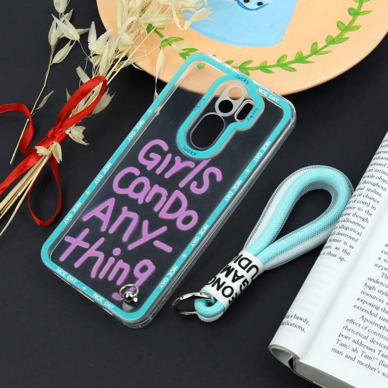 قاب طرحدار Girls Can Do محافظ لنزدار + بند آویز لنیارد Xiaomi Redmi Note 8 Pro