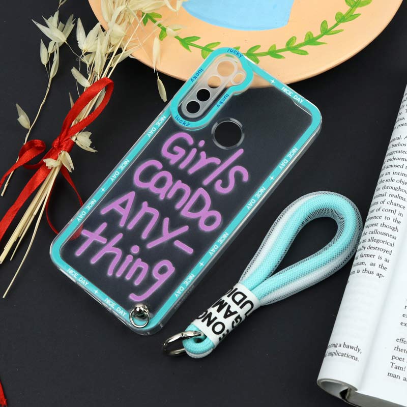 قاب طرحدار Girls Can Do محافظ لنزدار + بند آویز لنیارد Xiaomi Redmi Note 8