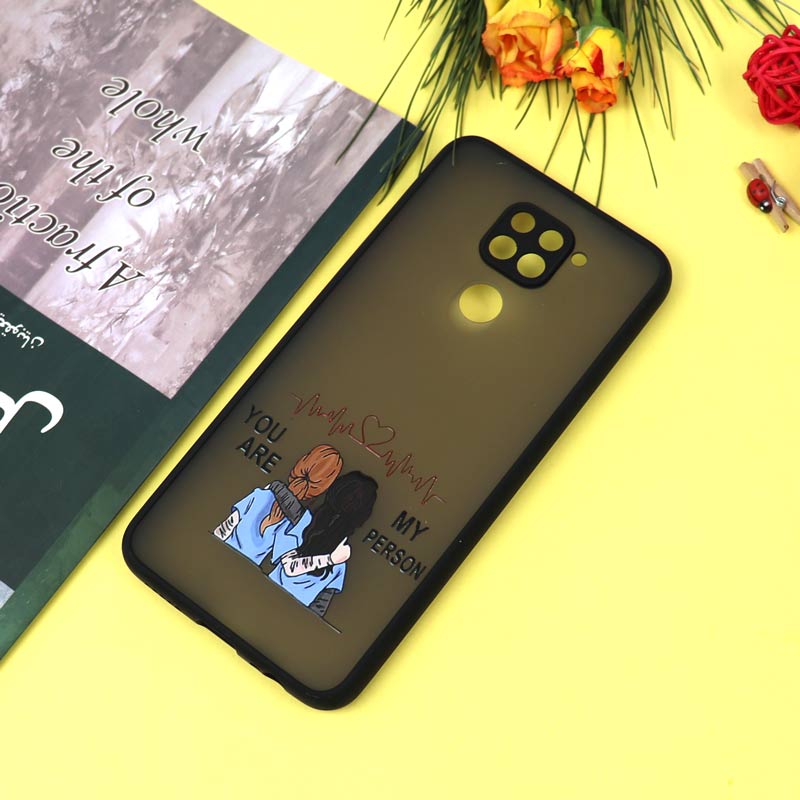 قاب PC مات محافظ لنزدار طرحدار Friends شیائومی Redmi Note 9