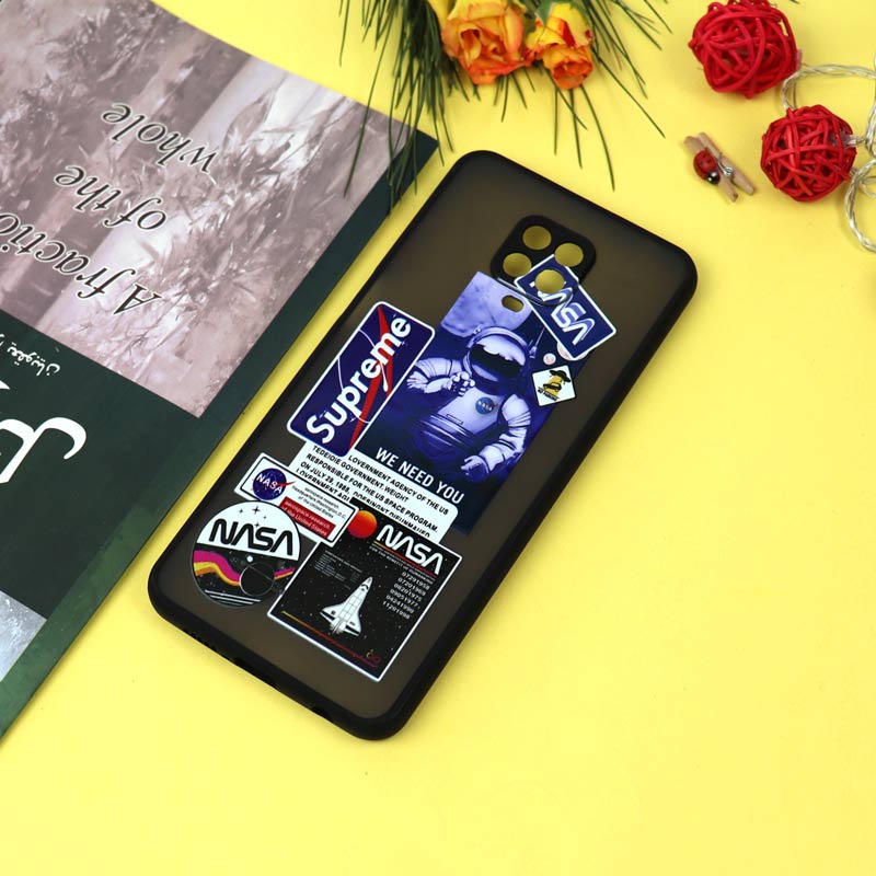 قاب PC مات محافظ لنزدار طرحدار NASA شیائومی Redmi Note 9s / Note 9 Pro