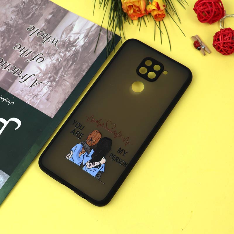 قاب PC مات محافظ لنزدار طرحدار Friends شیائومی Redmi Note 9s / Note 9 Pro