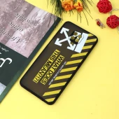 قاب PC مات محافظ لنزدار طرحدار Off White شیائومی Redmi Note 9s / Note 9 Pro