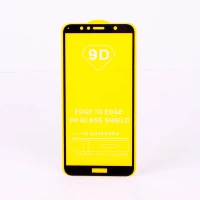 گلس تمام چسب Huawei Y6 Prime مشکی