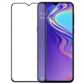 گلس تمام چسب Samsung A20 مشکی