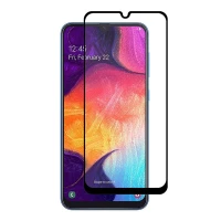 گلس تمام چسب Samsung A50s مشکی