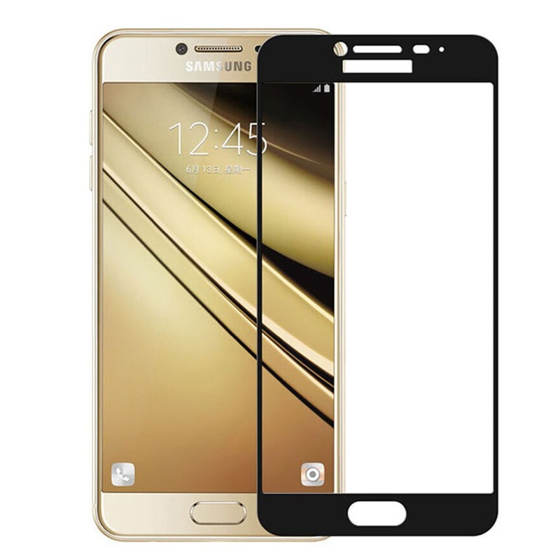 گلس تمام چسب Samsung J5 2016 مشکی