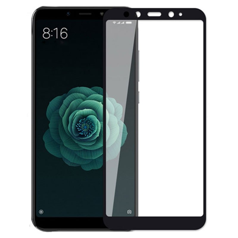 گلس تمام چسب Xiaomi Mi 6X/A2 مشکی