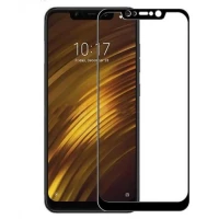 گلس تمام چسب Xiaomi Pocophone F1 مشکی