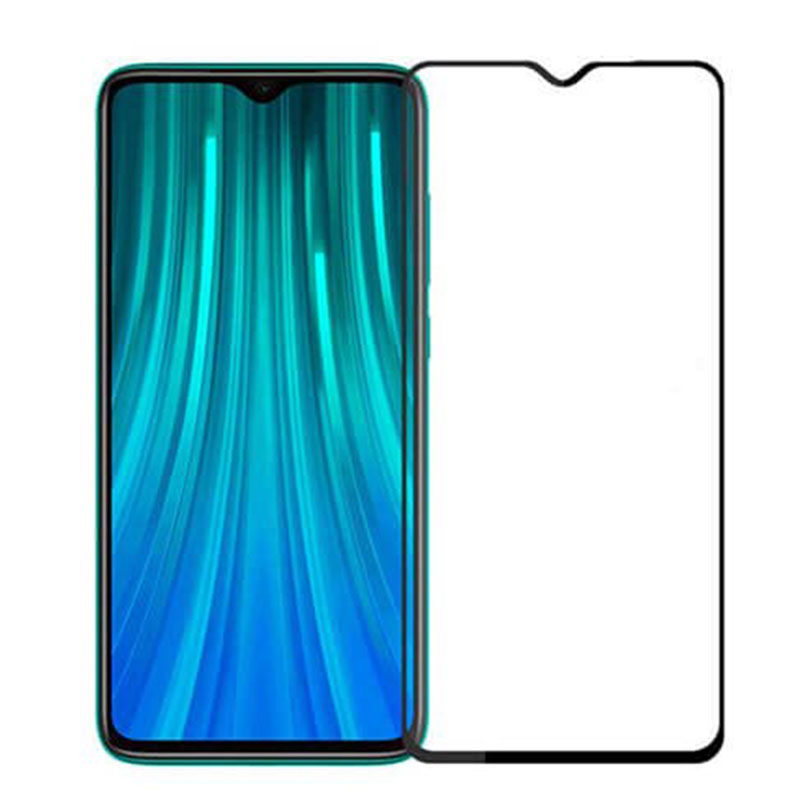 گلس تمام چسب Xiaomi Redmi Note 8 Pro مشکی
