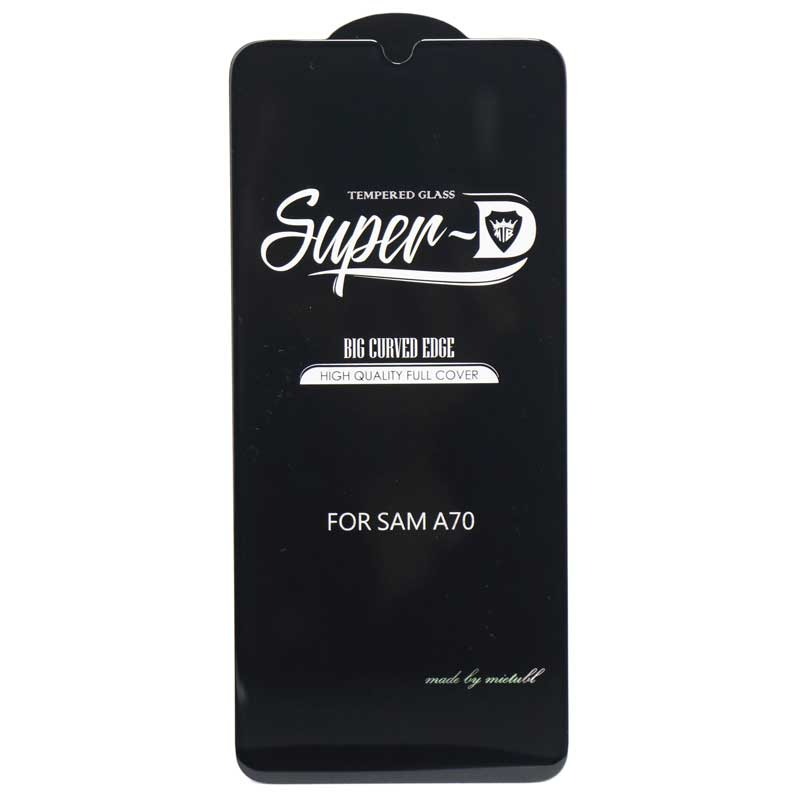 گلس SUPER D سامسونگ A70 مشکی