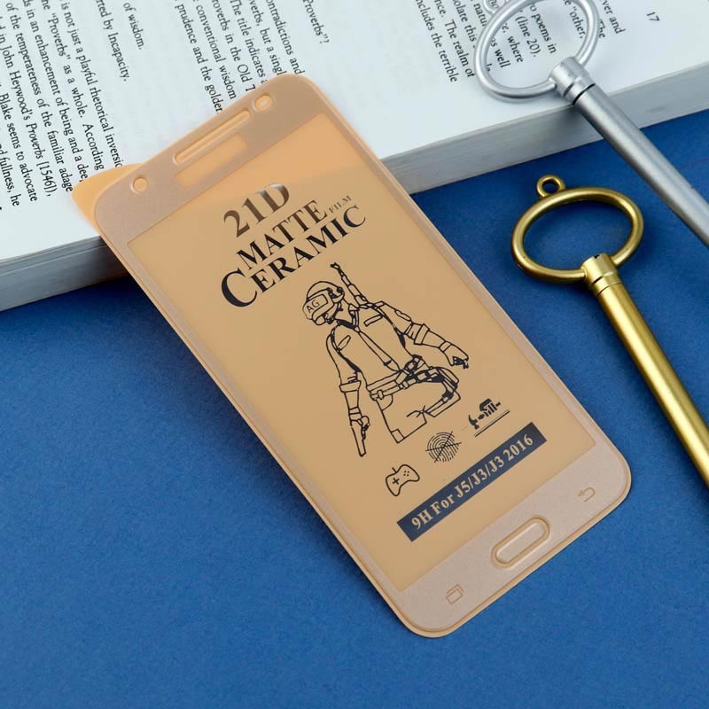 گلس سرامیکی مات Samsung Galaxy J5 2016 طلایی