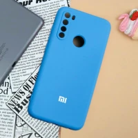 قاب سیلیکونی محافظ لنزدار Xiaomi Redmi Note 8 آبی