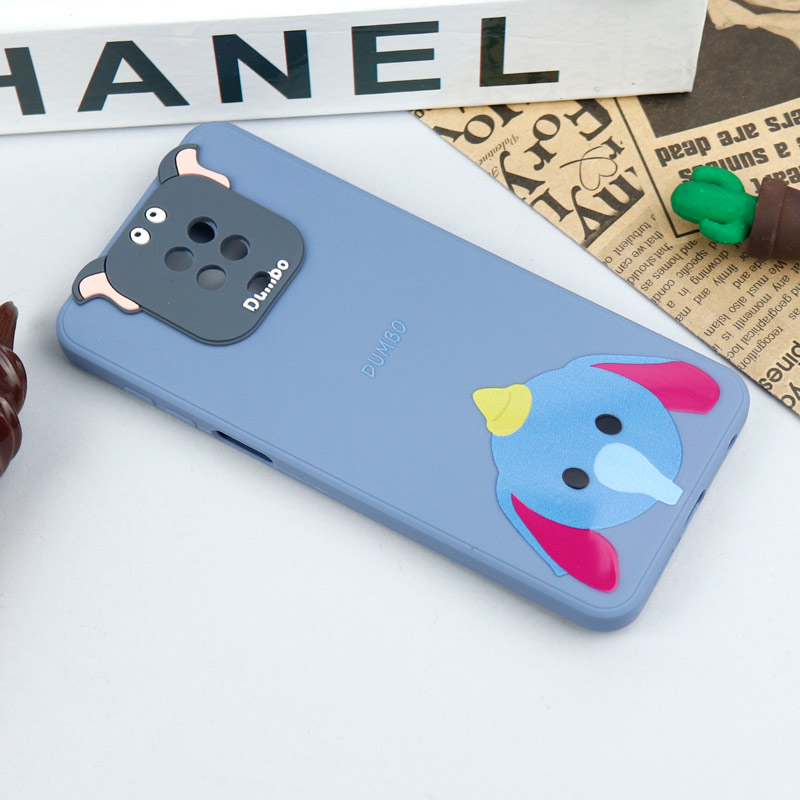 قاب سیلیکونی عروسکی محافظ لنزدار طرح Dumbo شیائومی Xiaomi Redmi Note 9s / Note 9 Pro