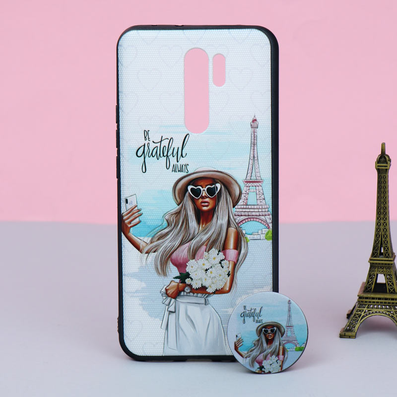 قاب + پاپ سوکت Xiaomi Redmi 9 کد۴ سری B