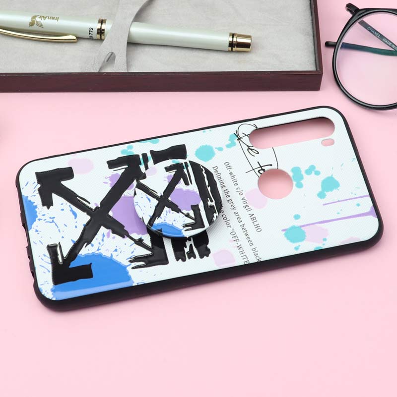 قاب فانتزی برجسته + پاپ سوکت کد۱۷ شیائومی Redmi Note 8